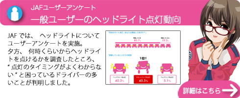 発表！JAFユーザーアンケート